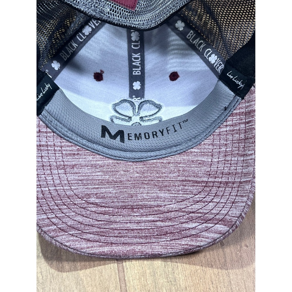 Black Clover Mens Memory Fit Hat Bundle Blue and Maroon Trucker L/XL 2 Pack - Picture 7 of 9
